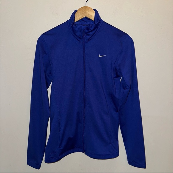Nike Dri-Fit Blue Zip Up Lightweight Jacket Women’s Size Small - Picture 1 of 10
